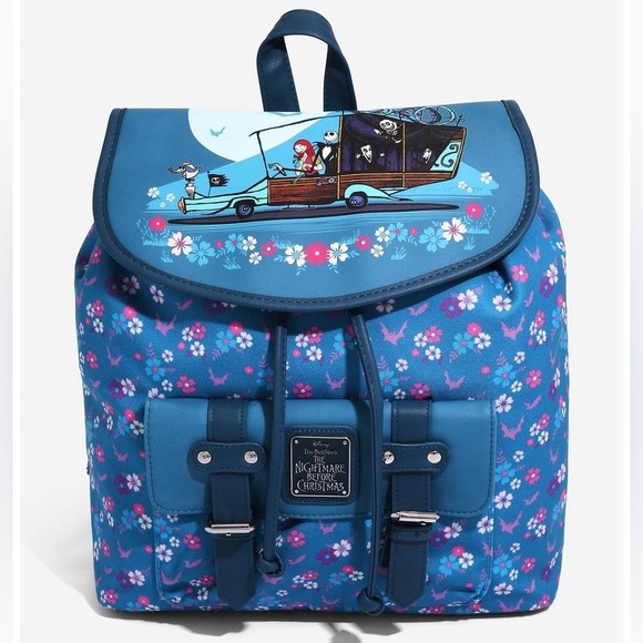 LOUNGEFLY DISNEY THE NIGHTMARE BEFORE CHRISTMAS Roadtrip RUCKSACK / BACKPACK! - Picture 1 of 7